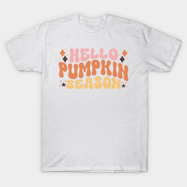 Hello Pumpkin Season T-Shirt by lilacleopardco